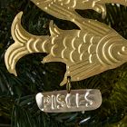 Metal Zodiac Ornament - Pisces