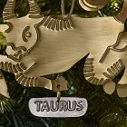 Metal Zodiac Ornament - Taurus