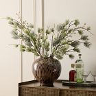 Pre-Lit Faux Frosted White Berry Pine Branch