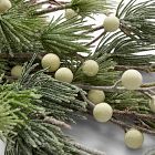 Pre-Lit Faux Frosted White Berry Pine Branch