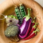Glass Eggplant Ornament