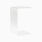 Acrylic C-Shaped Side Table (14")