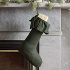 Linen Ruffle Hem Stocking