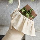 Linen Ruffle Hem Stocking