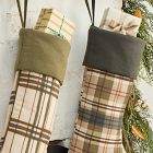Printed Plaid Cotton Linen Stockings
