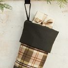 Printed Plaid Cotton Linen Stockings