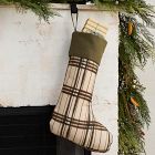 Printed Plaid Cotton Linen Stockings