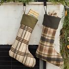 Printed Plaid Cotton Linen Stockings
