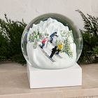 Skiers Snow Globe