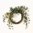 Faux Frosted Pine Cone Wreath