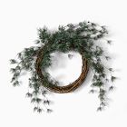 Faux Frosted Pine Cone Wreath