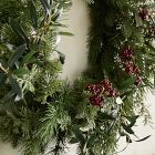 Faux Petite Red Berry Wreath