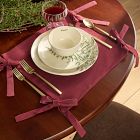 Linen Cotton Bow Placemat Sets