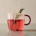 Candy Striped Handled Mug