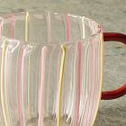 Candy Striped Handled Mug