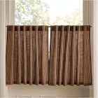Pierce &amp; Ward Twill Stripe Cafe Curtain