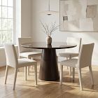 Valentine Lacquered Glass Round Dining Table (47")