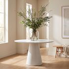 Valentine Lacquered Glass Round Dining Table (47")