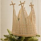 Woven Straw Crown Tree Topper