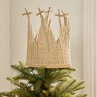 Woven Straw Crown Tree Topper