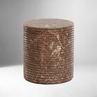 Zanzibar Indoor/Outdoor Faux Marble Stool (17")
