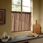 Pierce &amp; Ward Twill Stripe Cafe Curtain