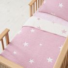 Star Chambray Reversible Baby Quilt