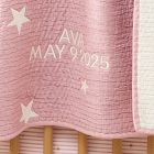 Star Chambray Reversible Baby Quilt