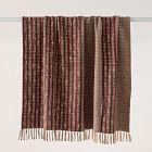 Woven Herringbone Stripe Throw