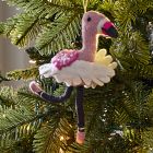 Felt Ballerina Flamingo Ornament