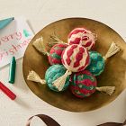 Festive Fun Embroidered Felt Ornaments (Set of 6)