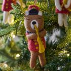 Felt Animal Marching Band Ornaments (Set of 3)