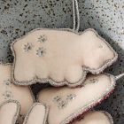 Velvet Winter Animal Icon Ornaments (Set of 6)