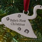 Baby's First Christmas Metal Stork Keepsake Ornament