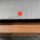 Open Box: Bowman Tray Top Quad Storage Ottoman - Twill Frost Gray, Cool Walnut