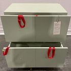 Open Box: Joseph Altuzarra Arched Fluted Bookcase, Drawer Base Only  (27") - Light Sage