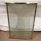 Open Box: Modern Stone Fireplace Fireplace Screen (38"W x 25.5"H) - Antiqued Brass
