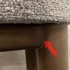 Open Box: Anton Dining Chair - Performance Cozy Boucle Stone, Burnt Wax