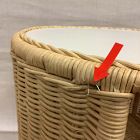 Open Box: Billie Rattan Side Table (23") - Natural