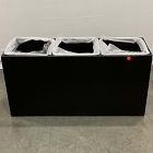 Open Box: Cityscape Triple Indoor/Outdoor Planter (37"W x 13"D x 18"H) - Black