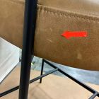 Open Box: Conover Counter Stool - Chaps Saddle, Matte Black