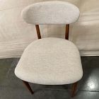 Open Box: Edison Armless Dining Chair - Performance Chenille Tweed Sand, Cool Walnut