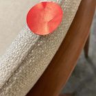 Open Box: Edison Armless Dining Chair - Performance Chenille Tweed Sand, Cool Walnut