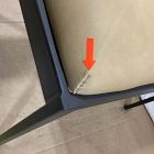Open Box: Freeman Leather Pivot Back Dining Chair - Ludlow Leather Cumin, Textured Antique Bronze