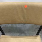 Open Box: Freeman Leather Pivot Back Dining Chair - Ludlow Leather Cumin, Textured Antique Bronze