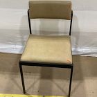 Open Box: Freeman Leather Pivot Back Dining Chair - Ludlow Leather Cumin, Textured Antique Bronze