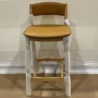 Open Box: Marcus Samuelsson Counter Stool - Ludlow Leather Sesame, Blonde