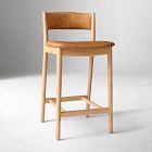 Open Box: Marcus Samuelsson Counter Stool - Ludlow Leather Sesame, Blonde