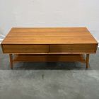 Open Box: Mid-Century Storage Coffee Table (47.5") - Acorn