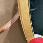 Open Box: Modern Leather Round Hanging Mirror (30") - Natural/Tan
